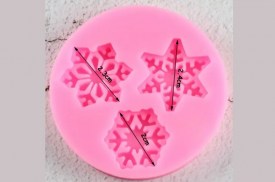 Molde silicona 3 copos de nieve (2)